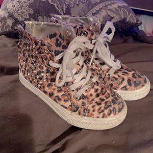 Michael Kors leopard sneaker girls size 1